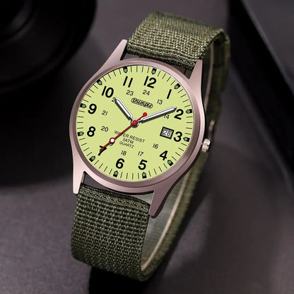 Luminous Military Wristwatch with Tactical Features - Waterproof, Shock Resistant 9902979318081-1