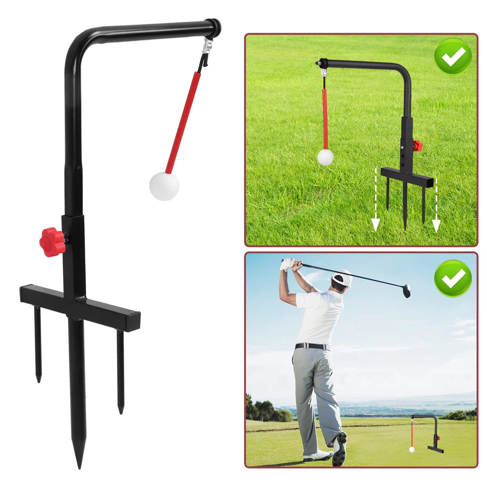 Golf Swing Trainer Adjustable Practice Aid Improve Posture Grip Accuracy