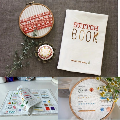 Embroidery Kit Journal to Creatively Craft, Stitch, and Share Your Story Set 15138893594950-1