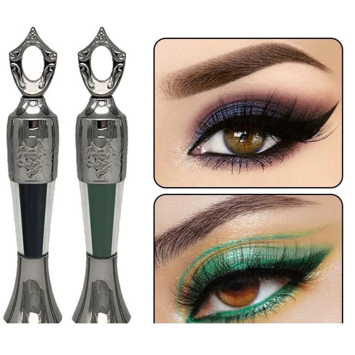 Herbal Eyeliner Natural & Gentle Formula - Long-Lasting Smudge-Proof Color 15155230769478-1