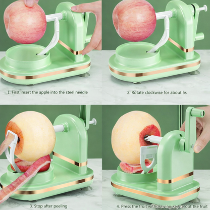 Fast Automatic Fruit Apple Peeler Thin Peel Suction Base