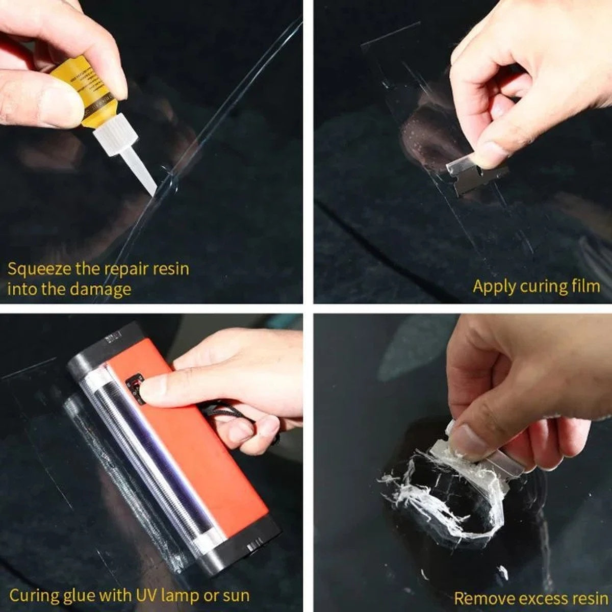 Glass Repair Pen for Instant, Invisible Scratch Removal 15089491935558-1