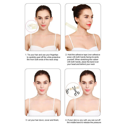 Set 20Pc Neck Lifting Tape - Instant Firming & Sculpting Effect - Invisible & Skin-Safe Adhesive 15170501607750-1