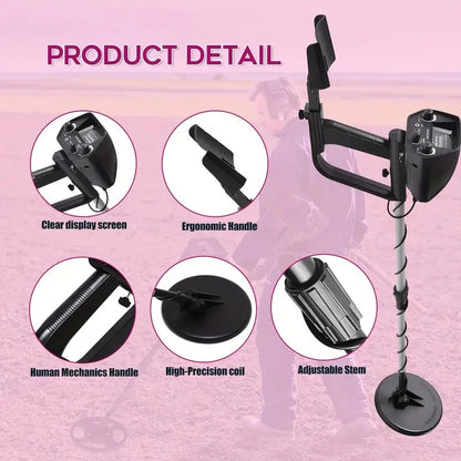 Professional Underground Metal Detector - Accuracy for Gold Detecting & Treasure Hunting 9749348417857-1