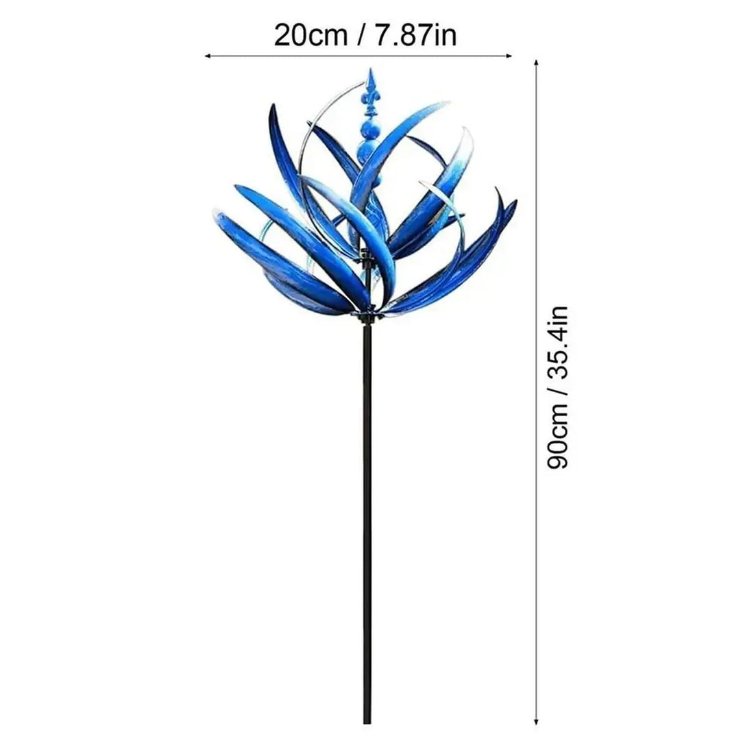 Decorative Windmill - Serene Garden Elegance with Graceful Spinning Motion 14821840912710-1