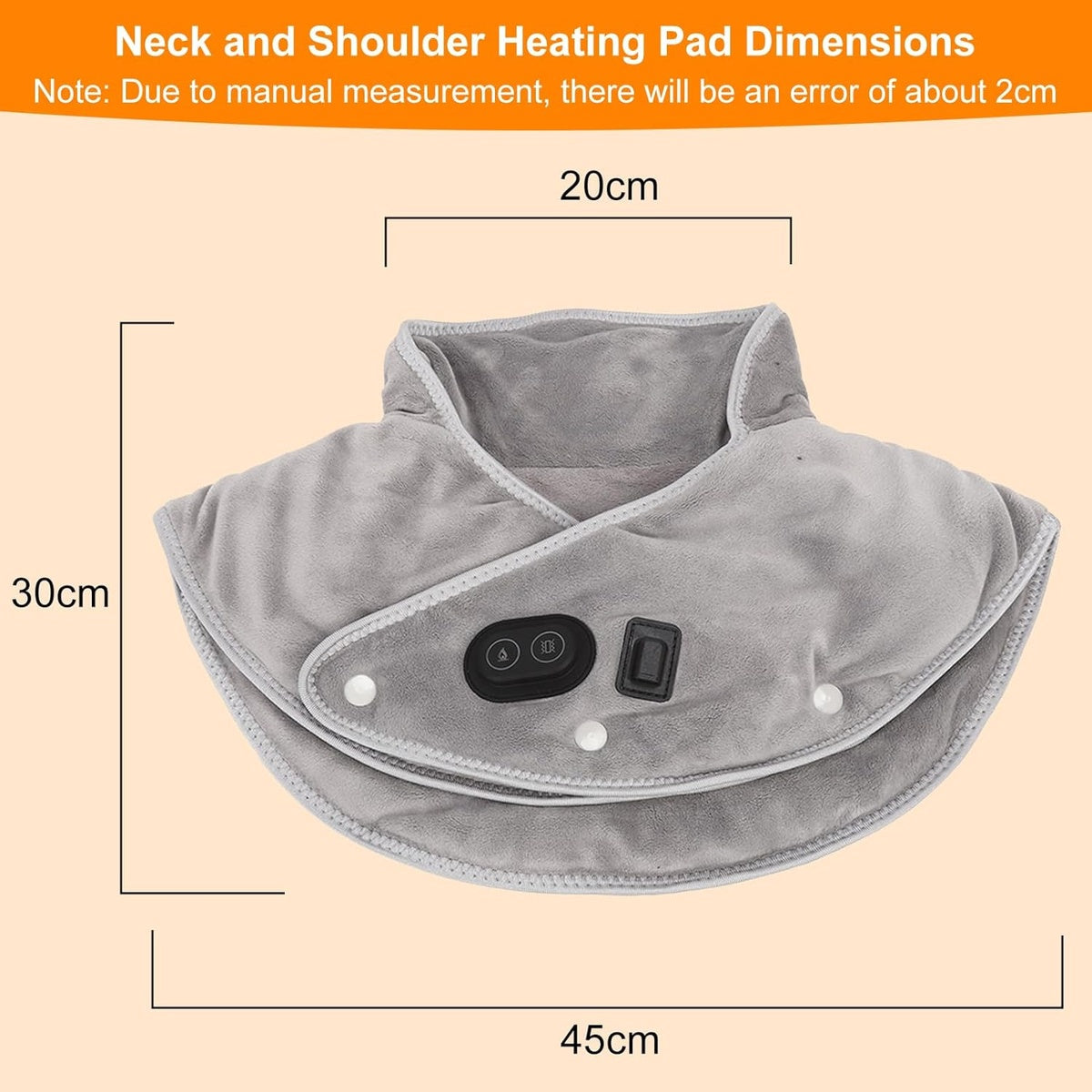 Neck Heating Pad & Massager - Neck and Shoulder Heat for Muscle Relaxation 9847545102657-1