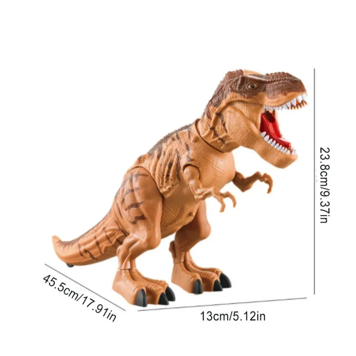 Dino-Rific RC T-Rex Toy - Roaring, Walking, Mist-Spraying Fun for Kids (3+ years) 8135955579095-1