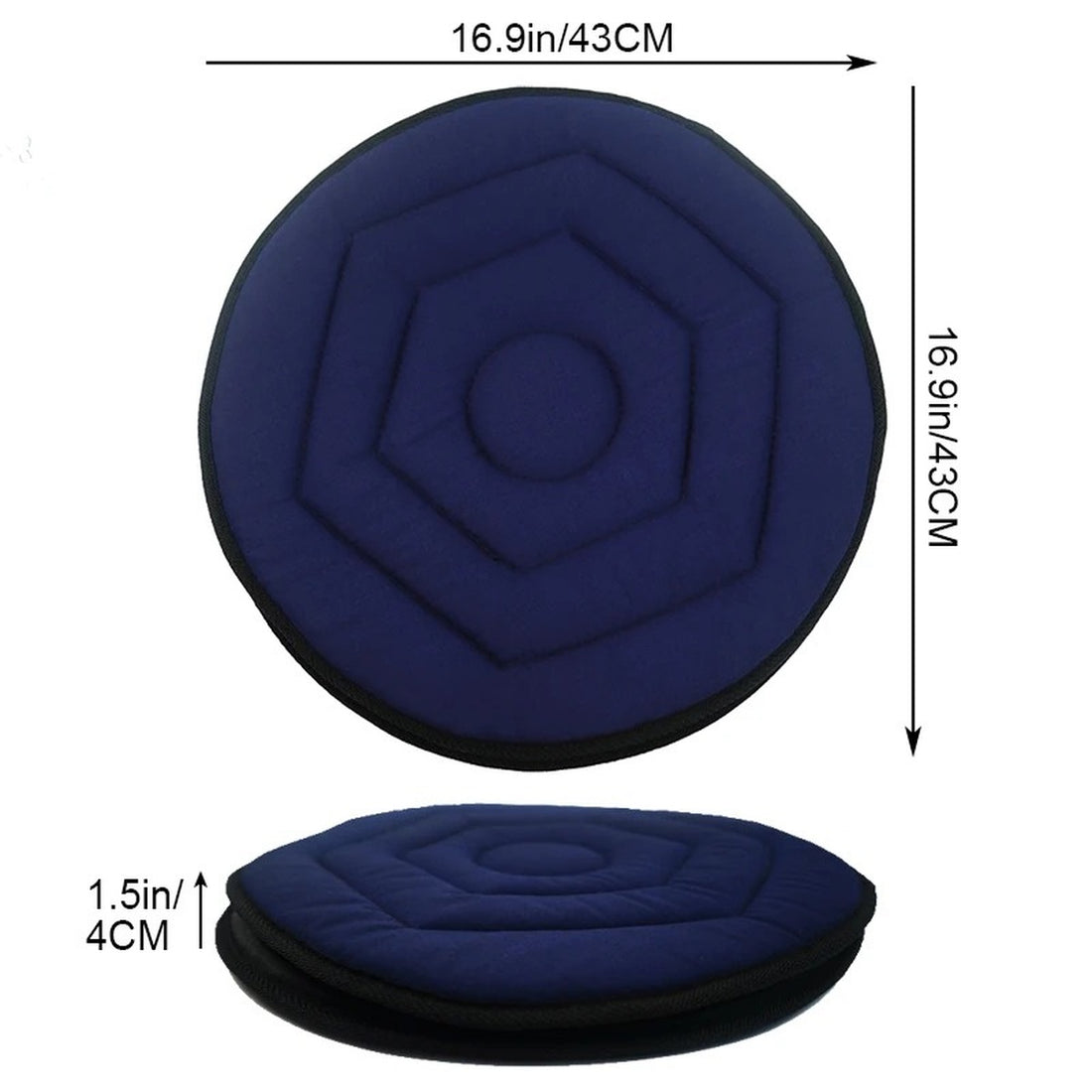 Rotating Seat Cushion - 360° Swivel Car Seat for Adults - Convenient Entry and Exit Car Seat 8290366324934-1