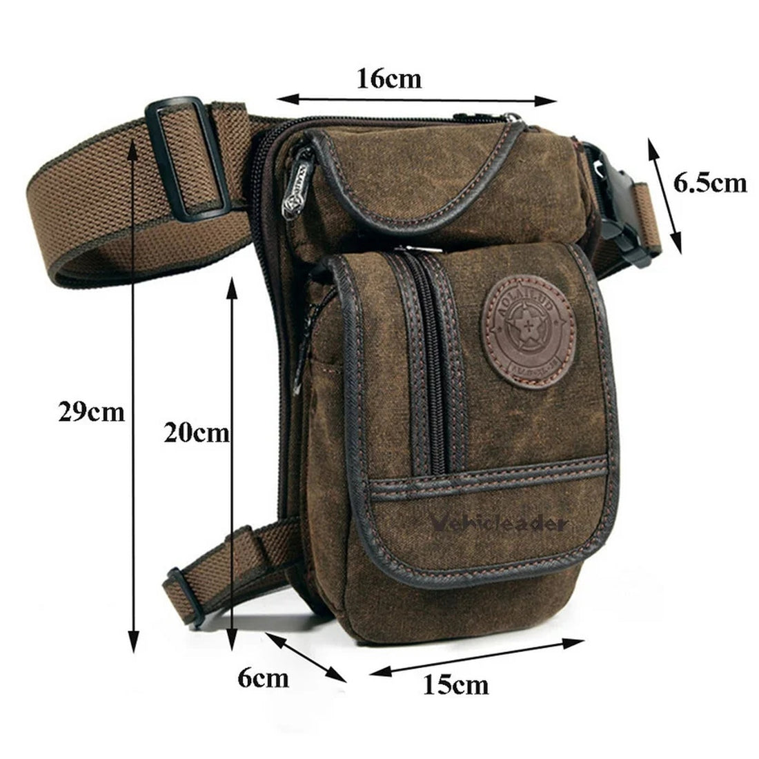 Outdoor Canvas Drop Leg Bag - Multi-Purpose Motorcycle Outdoor Travel, Hip Bag, Hiking, Climbing, Thigh Bag 7069733355718-1
