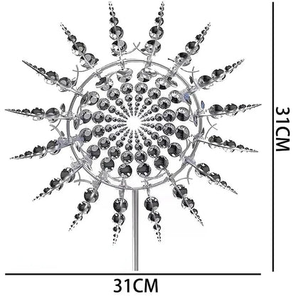Anti-Rust Kinetic Metal Wind Spinner Windmill for Outdoor Garden Decor & Landscaping 9908747239745-1