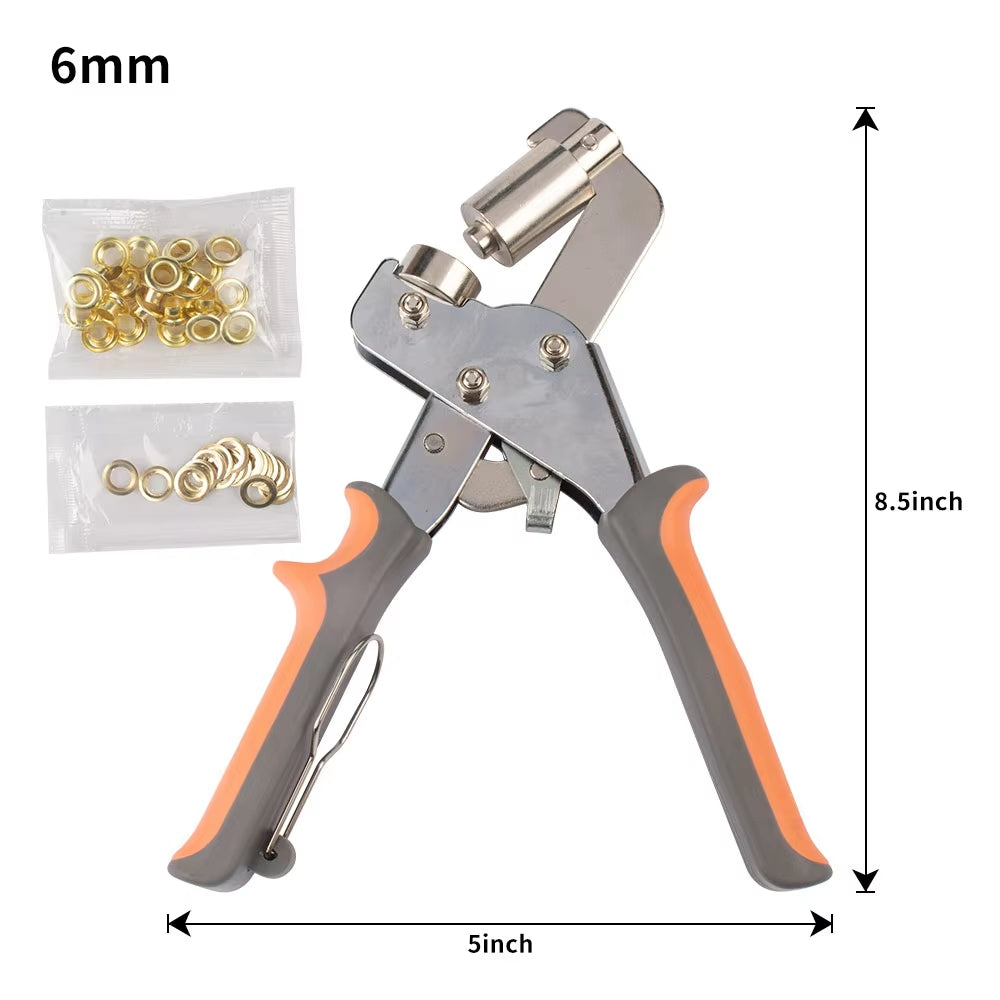 Heavy Duty Grommet Tool Kit For Eyelet Installation Leather Canvas 10002112348441-1