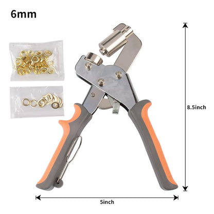 Heavy Duty Grommet Tool Kit For Eyelet Installation Leather Canvas 10002112348441-1