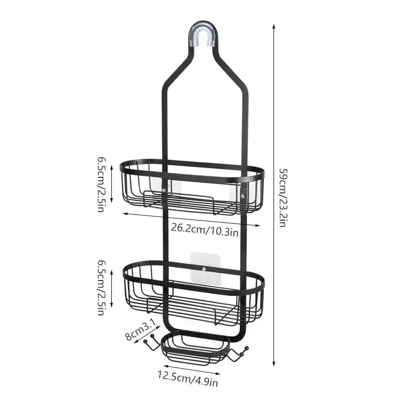 Three Layer Shower Organiser Caddy 9772113592606-1