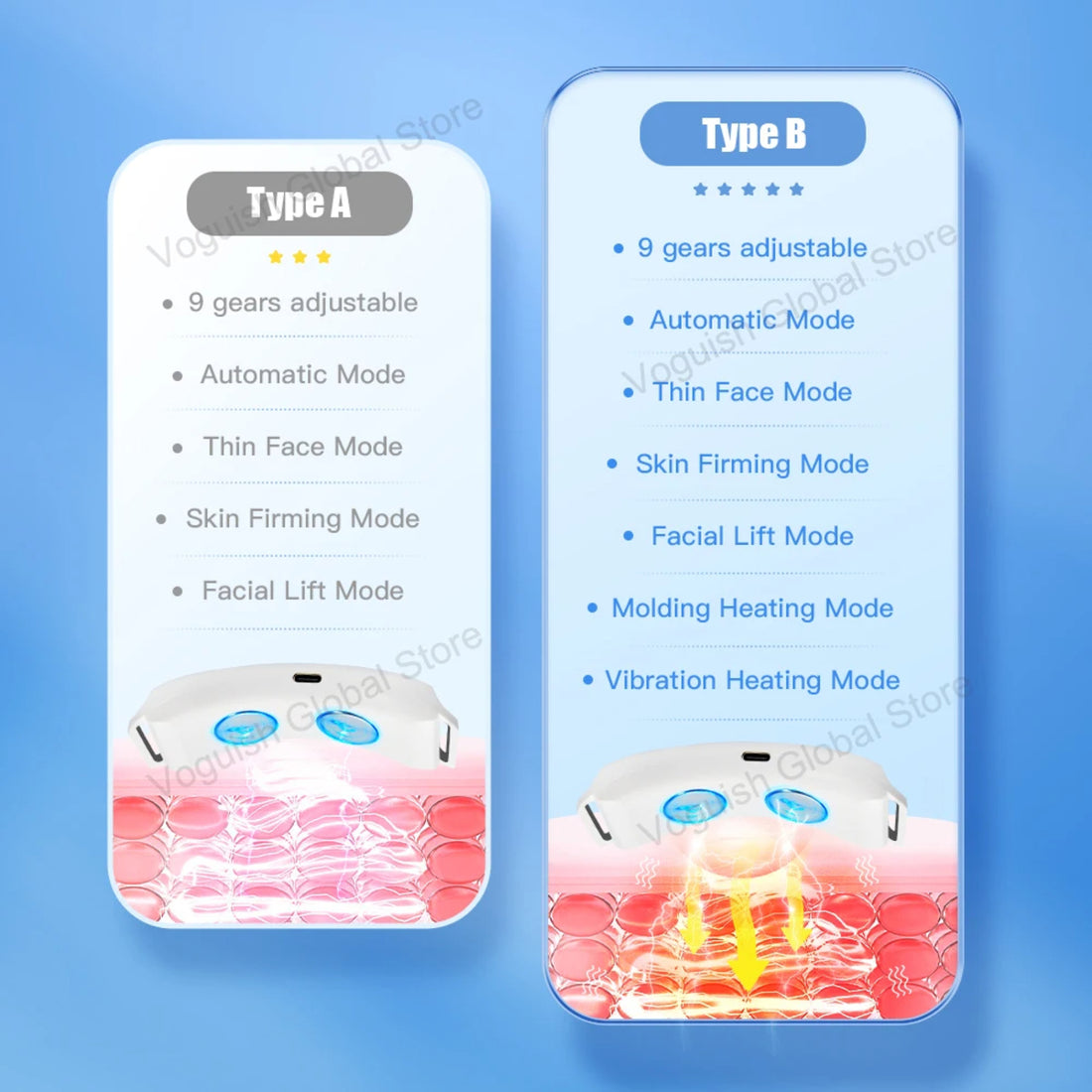 Facial Lifting Device - Jawline Shaping, Skin Firming, Custom Use Anywhere 1005005922099297-Standard Version