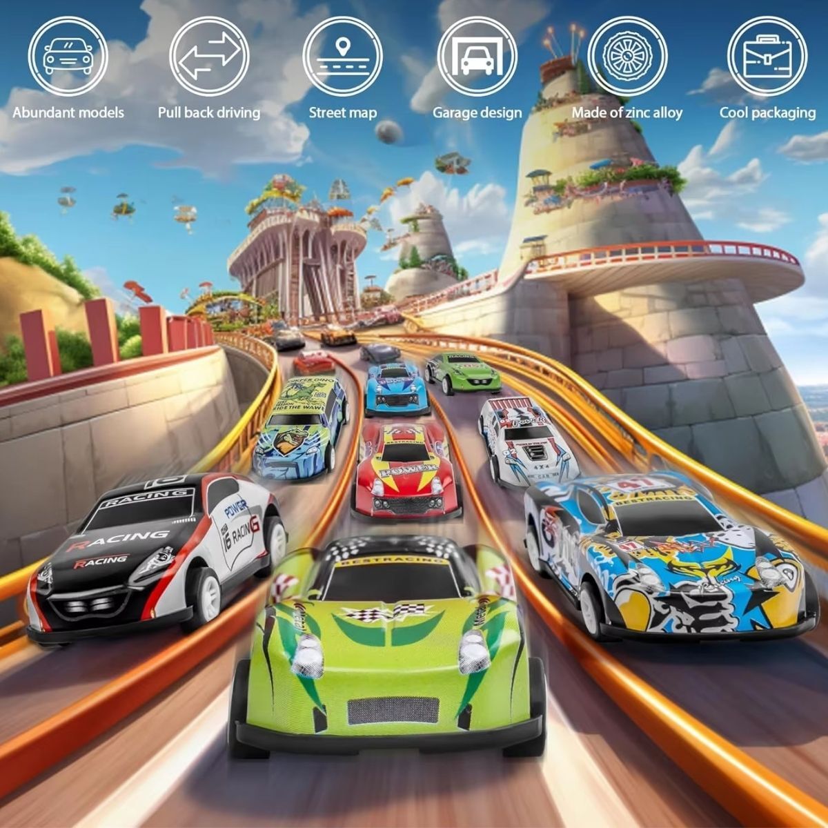 Speed Wheels - Super Fast & Tough - 48 Racing Cars (4+) BBO-016614