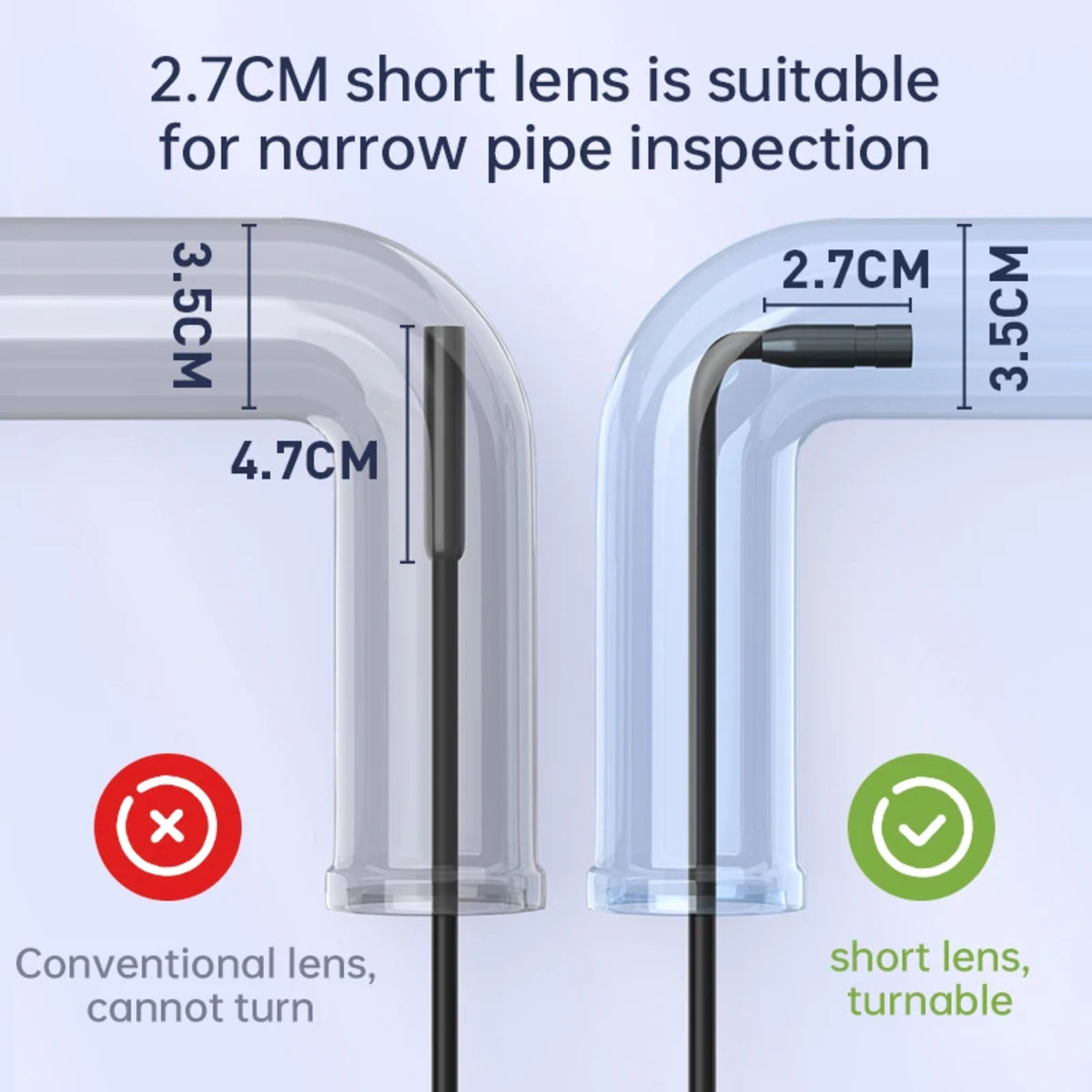Industrial Endoscope Inspection Camera – 1080P HD with 4.3-Inch Screen Adjustable Lens 9767992426817-1