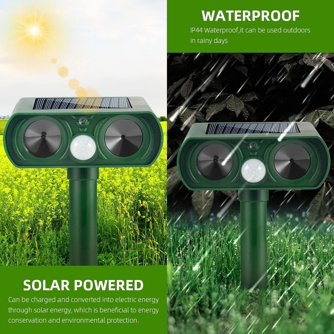 Ultrasonic Deer Repellent – Humane Pest & Animal Deterrent for Gardens SH1751817214987860919