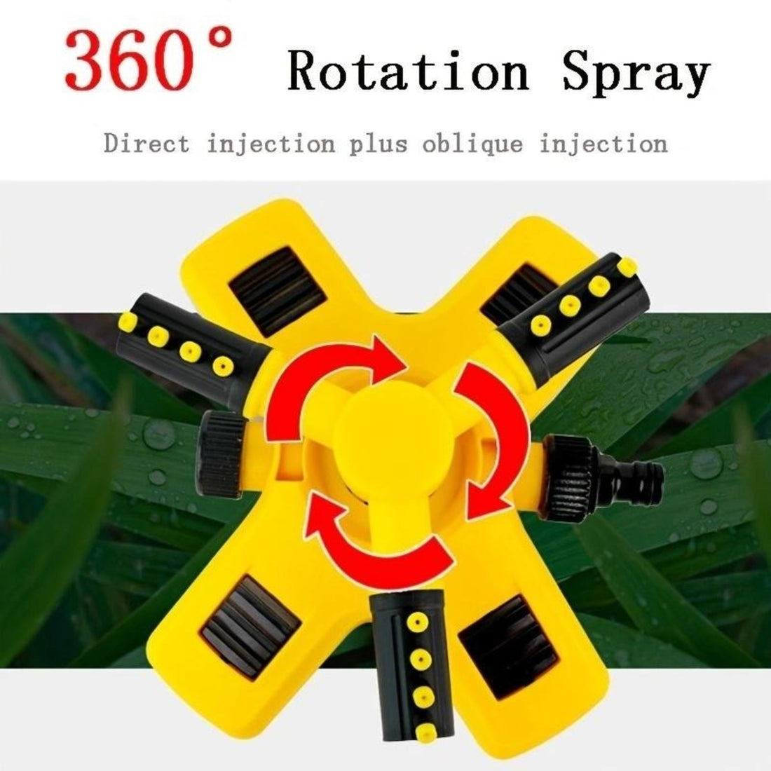 3-Arm Adjustable 360 Rotating Lawn Sprinkler for Gardens -AutoRotating Sprinkler System SH1751817214987860979