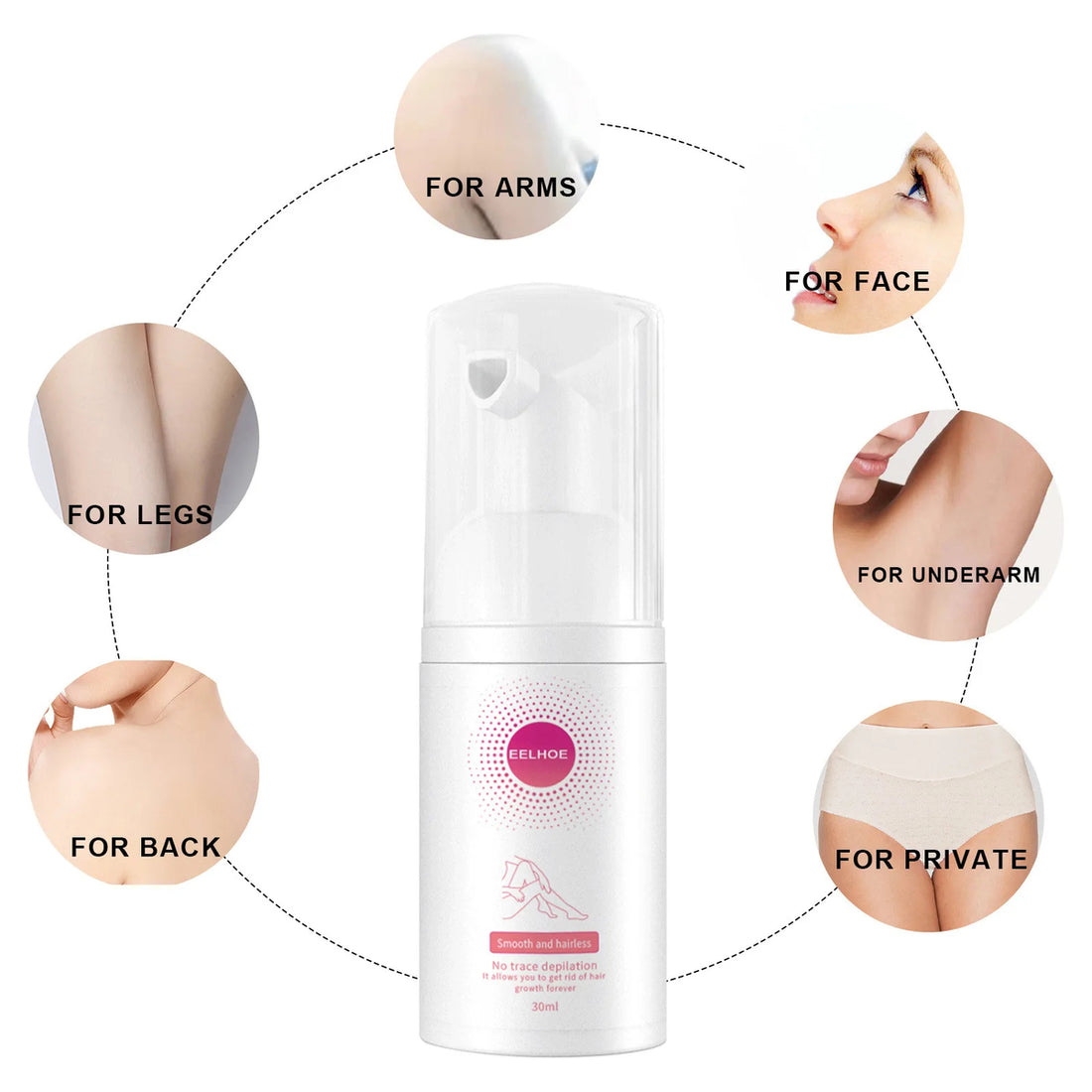 Natural Permanent Hair Removal Spray Gentle Smooth Skin Formula (100ml) 7580712861939-1