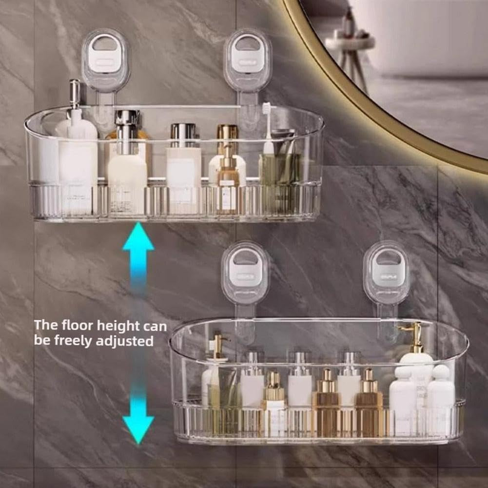 No-Drill Bathroom Suction Storage Box – Large Capacity & Strong Load-Bearing 9684751319342-1