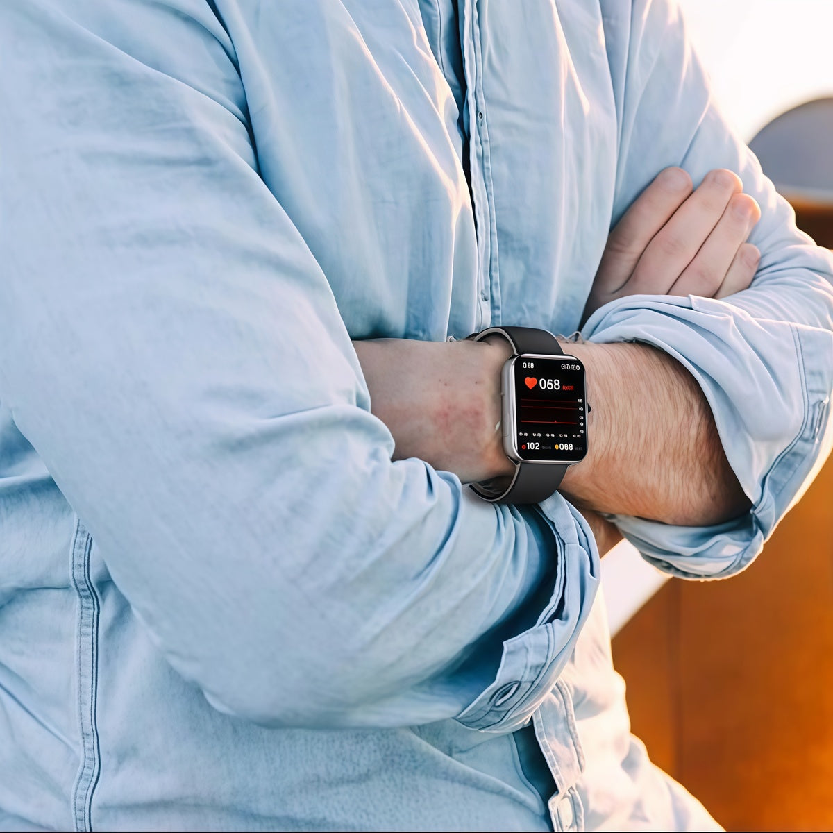 Blood Glucose Monitoring Smartwatch - Bluetooth Call Information Display Health Monitor Multiple SH1751817214987860732