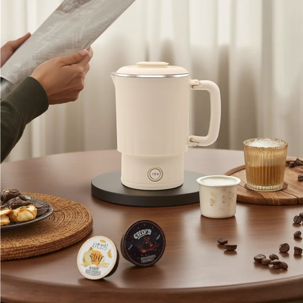 Compact Travel Folding Electric Kettle For Quick Water Boiling 800ml 8671761203338-1