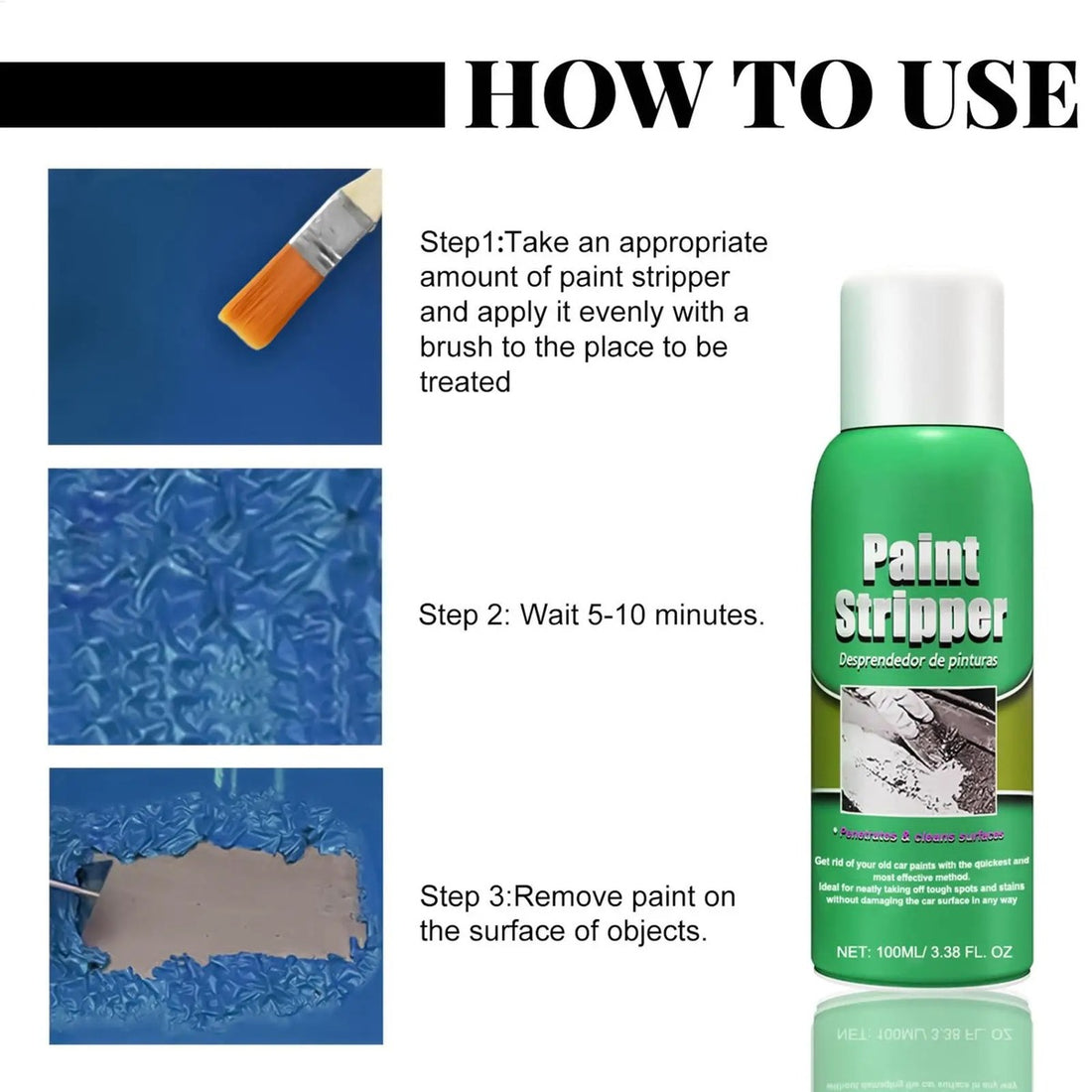 Electric Paint Stripping Tool For Surface Cleaning Restoration Projects 9312654295366-1