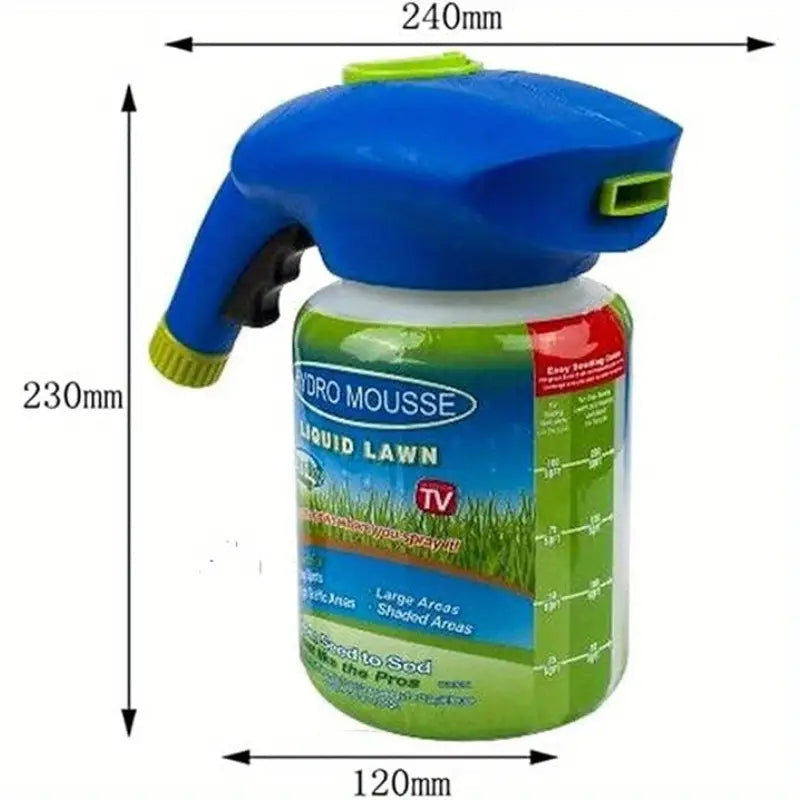Liquid Lawn Hydro Mousse Spray On Grass Seed - Easy Application for Patchy Lawns & High-Traffic Areas 9945609666881-2