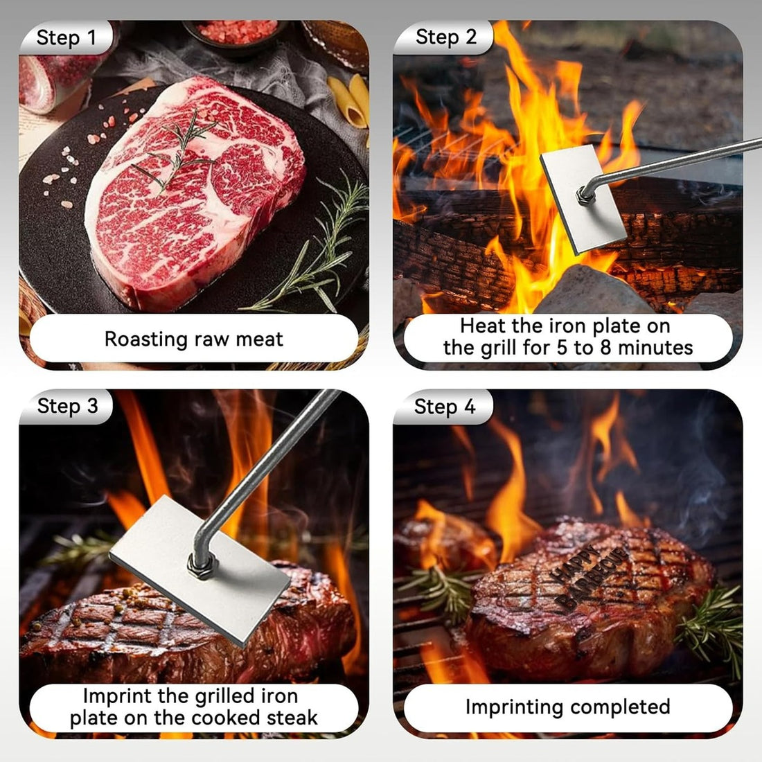 Custom BBQ Branding Iron – Personalized Grill Master Tool 7580705325299-1