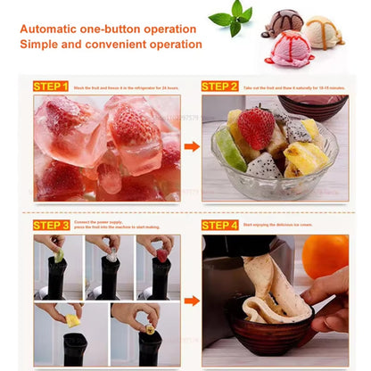 Frozen Treat Machine for Homemade Ice Cream, Sorbet, and Smooth Desserts