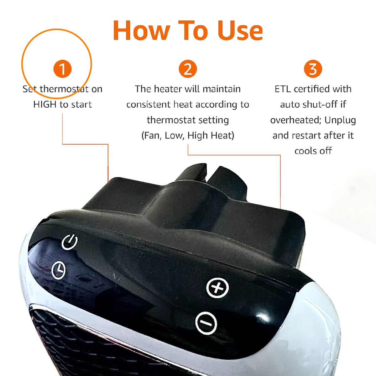 Portable Electric Space Heater - Compact & Energy-Efficient Heating Solution SH1751817214987860672