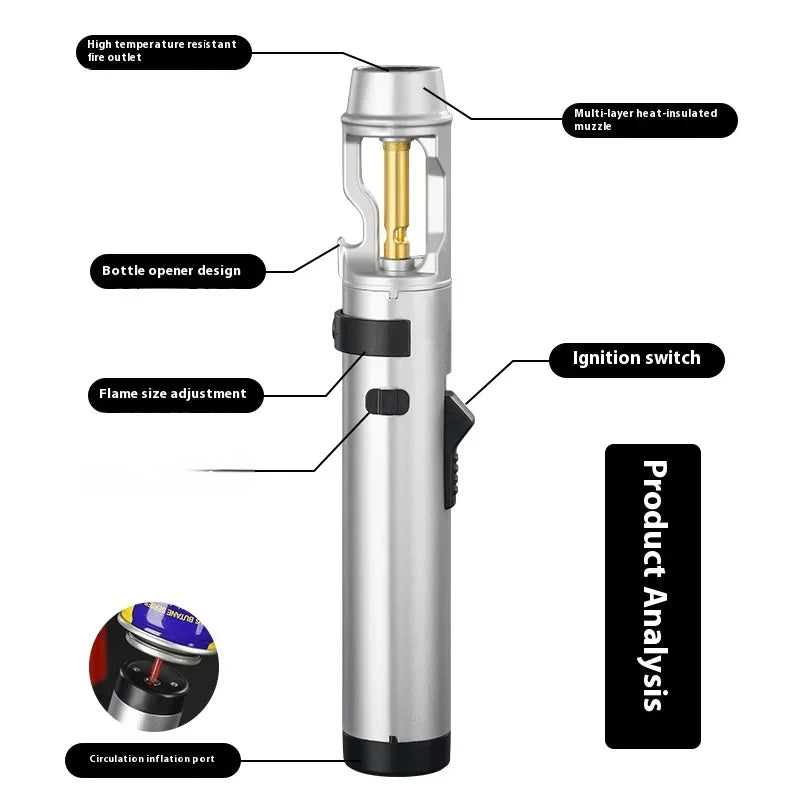 Portable Adjustable Refillable Butane Jet Lighter 8858680230125-1