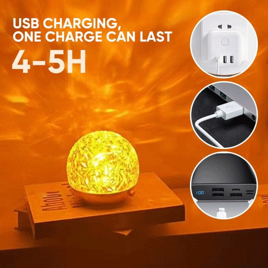 Ocean Wave Light Projector | Cozy Room Nightlight 10078554554707-1