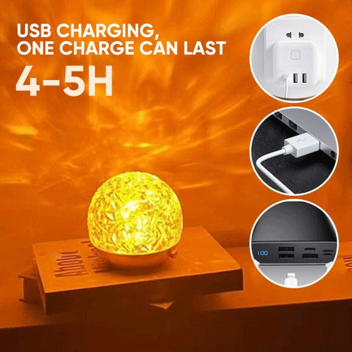 Ocean Wave Light Projector | Cozy Room Nightlight 10078554554707-1