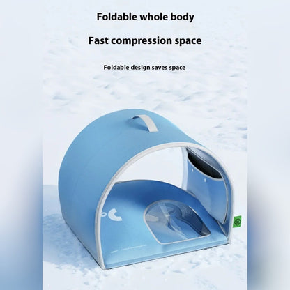 Portable Air-Conditioned Pet House With Ventilation For Cooling Comfort Indoors Or Outdoors (38 x 44 x 38cm) 10016156483885-1
