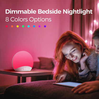 Sunrise Alarm Clock & Sound Machine – All-in-One Sleep Aid with Nature Sounds & Gentle Wake-Up Light 9678348747094-1