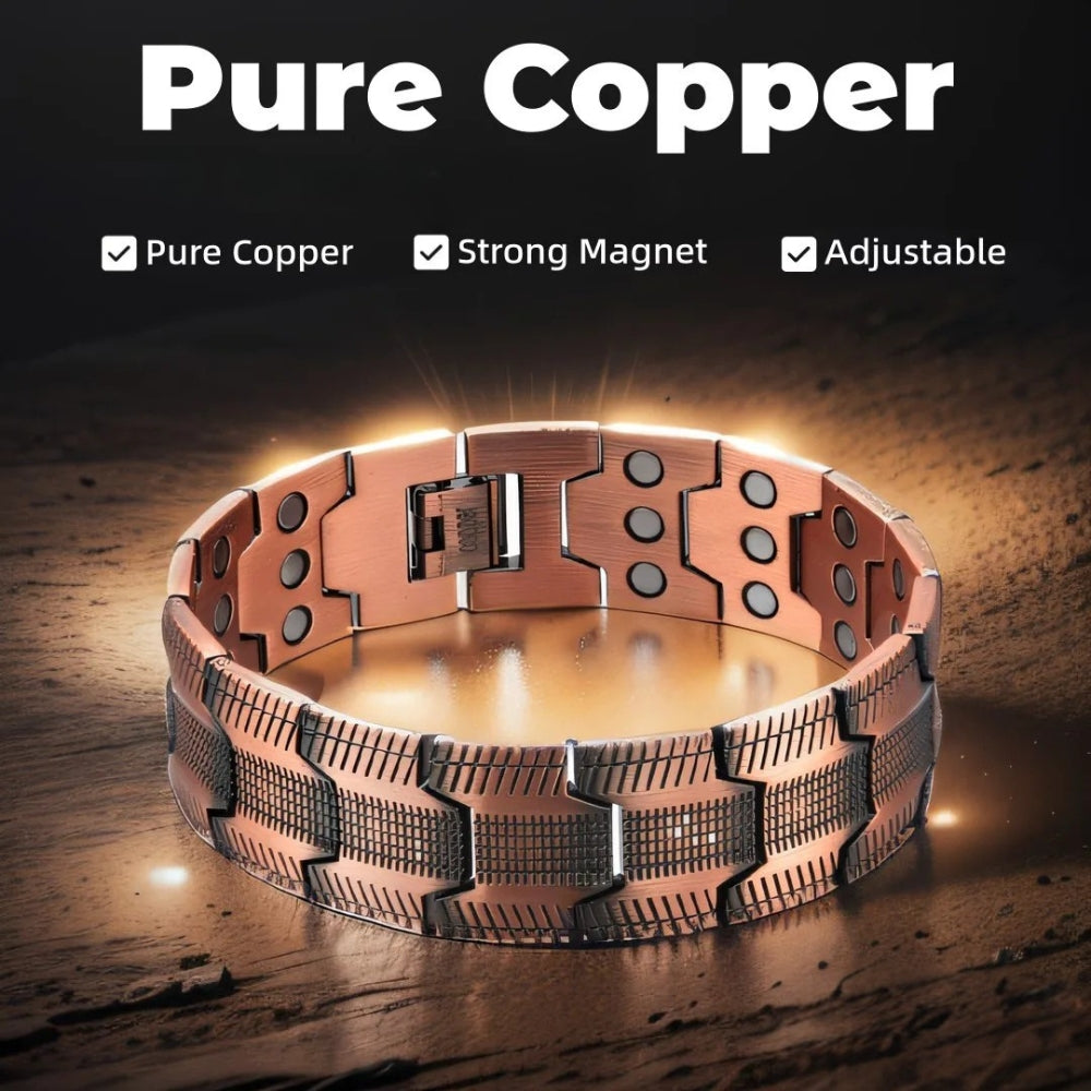 Pure Copper Magnetic Therapy Bracelet For Men'S Health 12044082315582-1