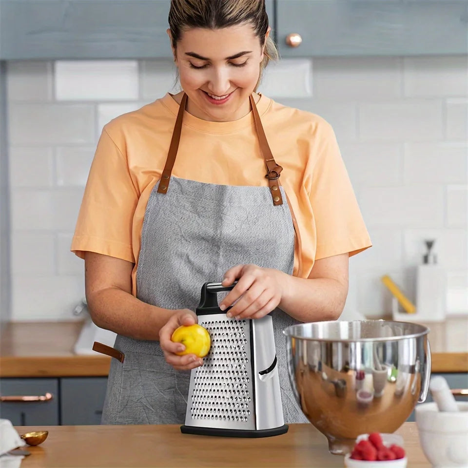 Professional Stainless Steel Box Grater For Cheese Vegetables And Fruits 6851422290020-1