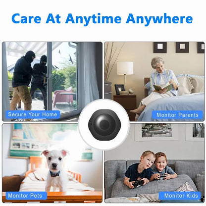 4K Wifi Mini Camera -  Night Vision, Voice & Video Recording for Home Security 9936887021889-1