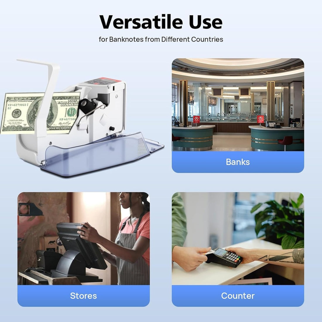 Portable Money Counter Machine Accurate Bill Cash Counting Device 7730401673373-1