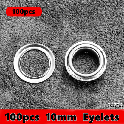 Heavy Duty Grommet Tool Kit For Eyelet Installation Leather Canvas 10002112348441-1