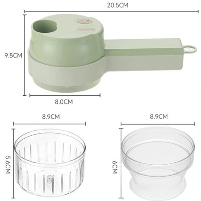 Electric Vegetable Cutter Set - Multifunctional Food Processor Hand-Held Mini Fruit Meat Grinder 15071155618179-1