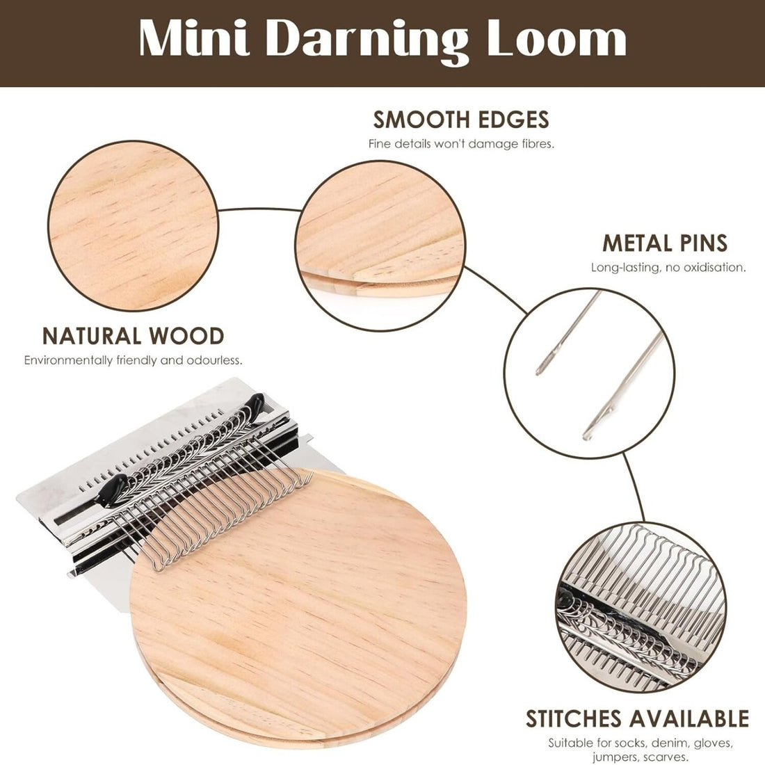 Mini Darning Loom Machine - Loomexpress 8746034757966-1