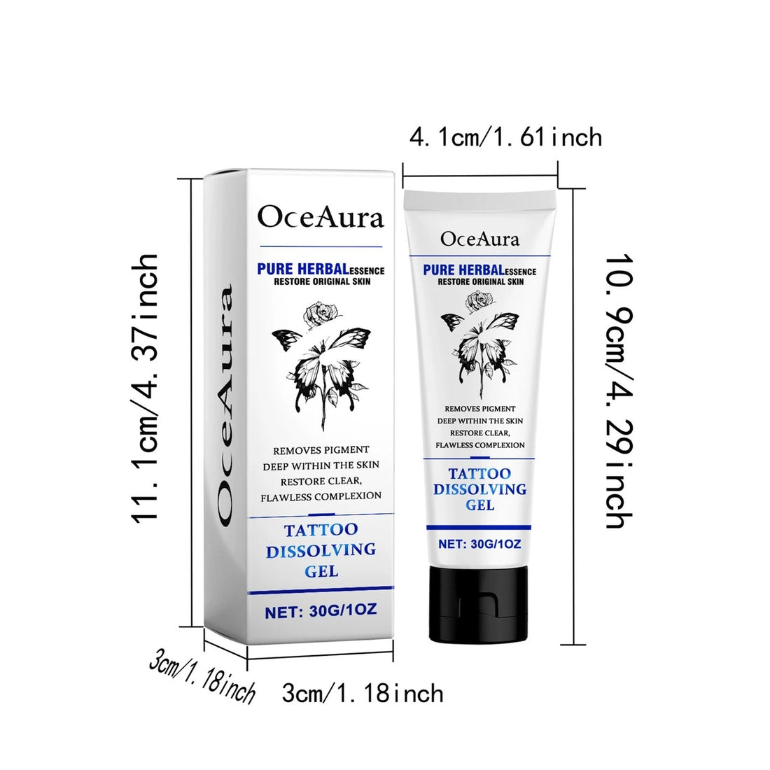 Tattoo Gone Removal Cream Fades Ink Restores Natural Clear Skin (30g) 14914338193734-1