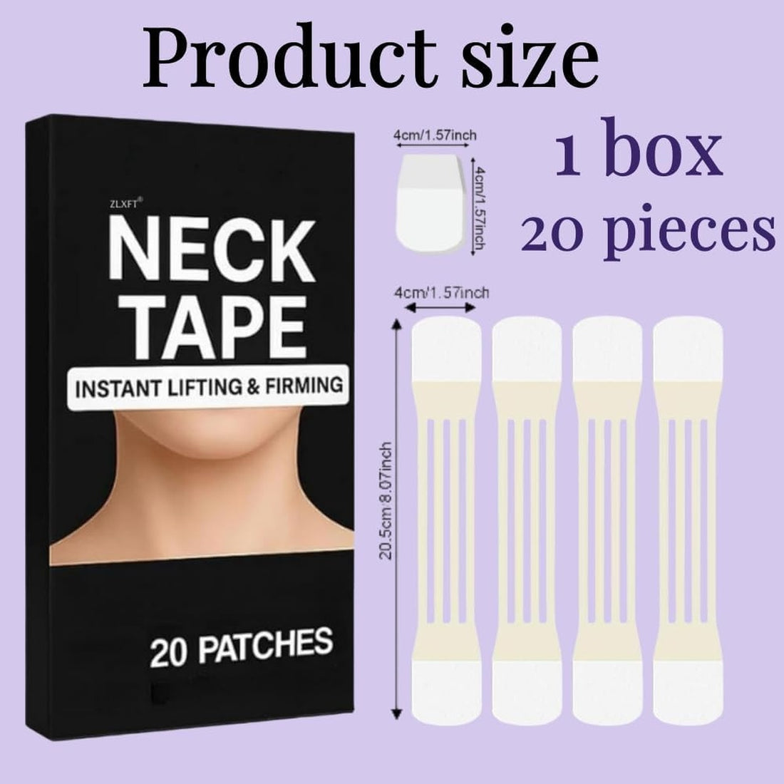 Invisible Neck Face Lift Tape - Instant Wrinkle Smoothing Firming 10788165714254-1