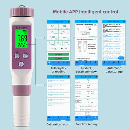 Digital Pool Tester – Measuring device for pH and chlorine for easy pH measurement in pool water 9950225891649-1