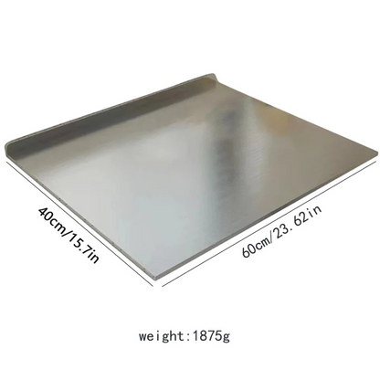 Stainless Steel Cutting Board with Lip - Durable, Non-Slip, Hygienic Cutting Board for Kitchen (60X40cm) SH1751817214987860957