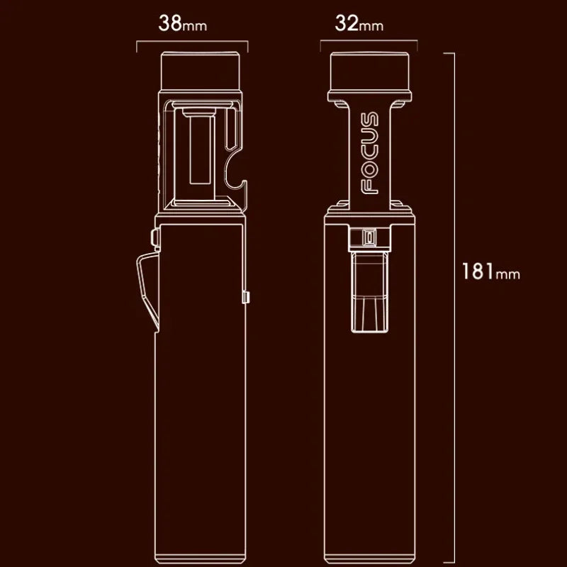 Portable Adjustable Refillable Butane Jet Lighter 8858680230125-1