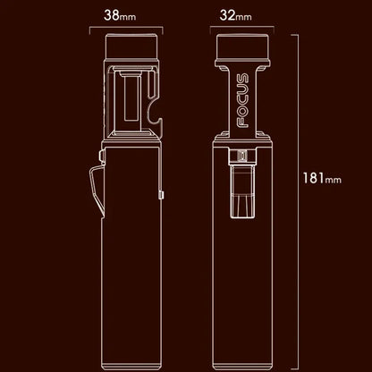 Portable Adjustable Refillable Butane Jet Lighter 8858680230125-1