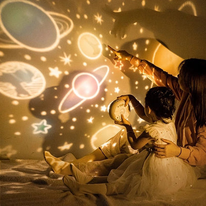Children's Night Light and Projector - Crown Star Light Projection Rotating Star 5808802801801-V2
